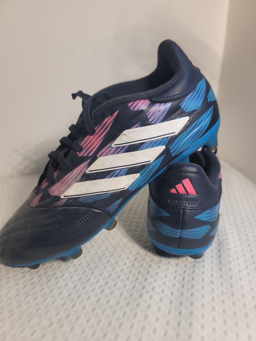 Adidas Women.s Copa Pure Navy Blue Pink & Blue Soccer Cleats